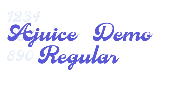 Ajuice_Demo Regular font free