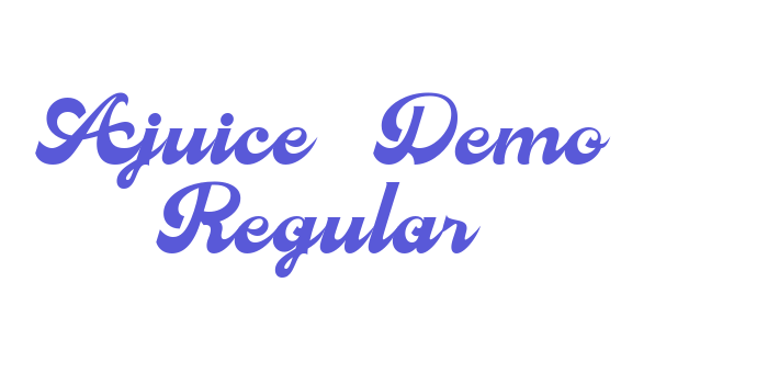 Ajuice_Demo Regular Font Download