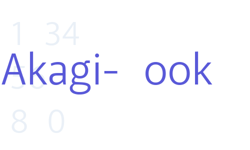 Akagi-Book Font Download