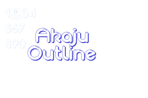 Akaju Outline Font Download