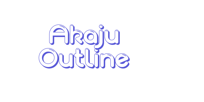 Akaju Outline Font Download