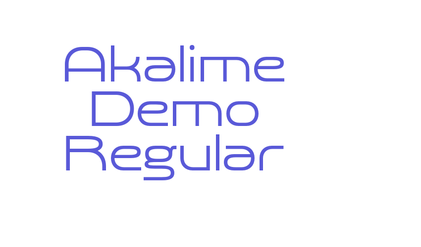 Akalime Demo Regular Font Download