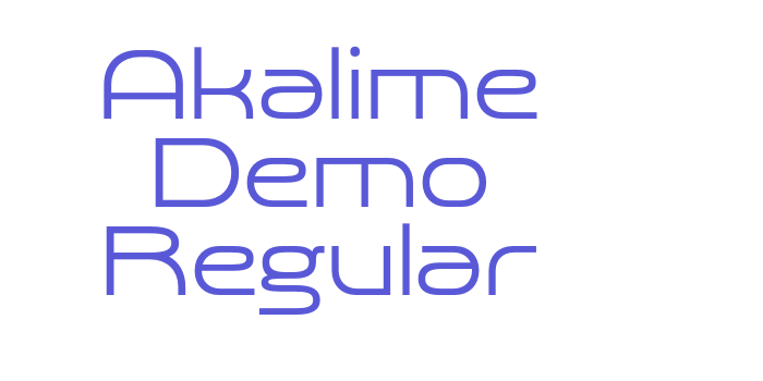 Akalime Demo Regular Font Download