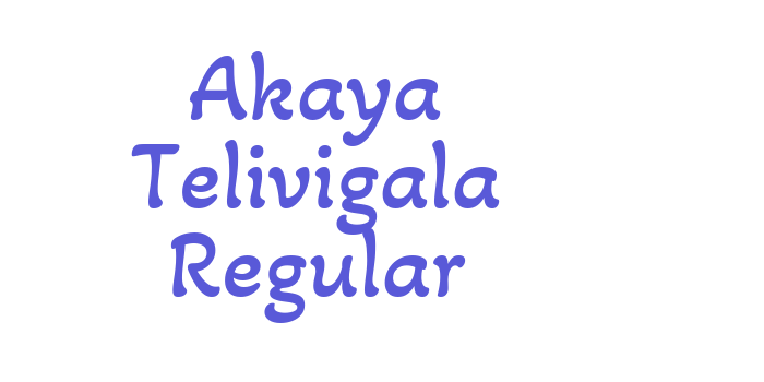 Akaya Telivigala Regular Font Download