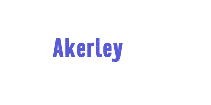 Akerley Font Download