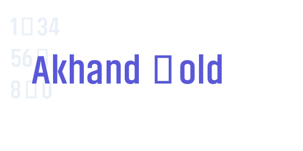 Akhand Bold font free