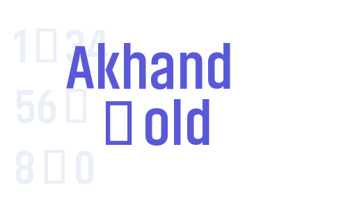 Akhand Bold Font