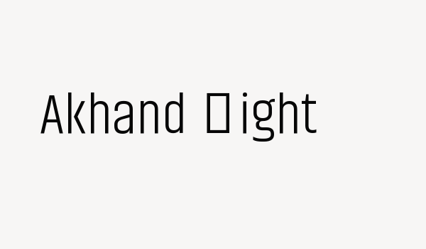 Akhand Light Font