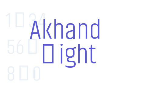 Akhand Light Font