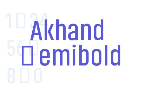 Akhand Semibold Font