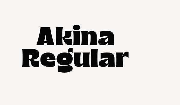 Akina Regular Font