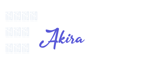 Akira font