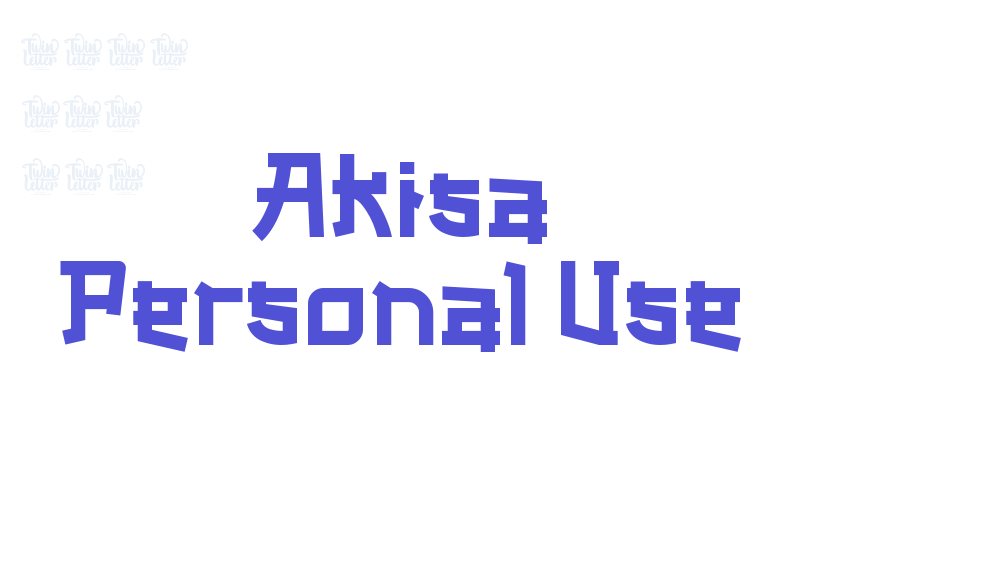 Akisa Personal Use-font-download