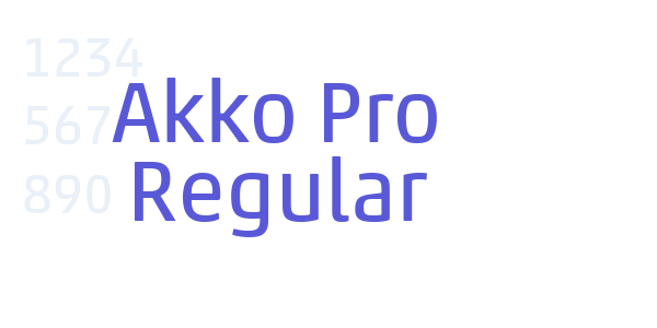 Akko Pro Regular font free