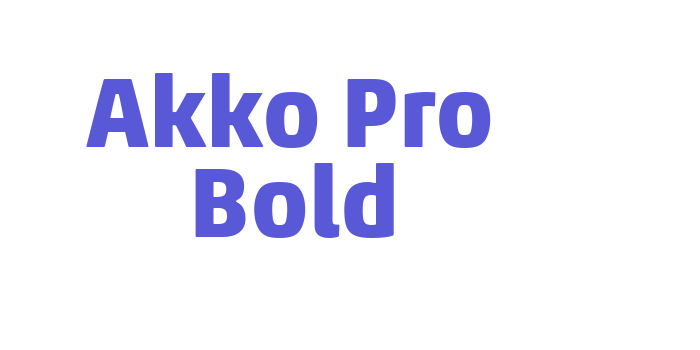 Akko Pro Bold Font