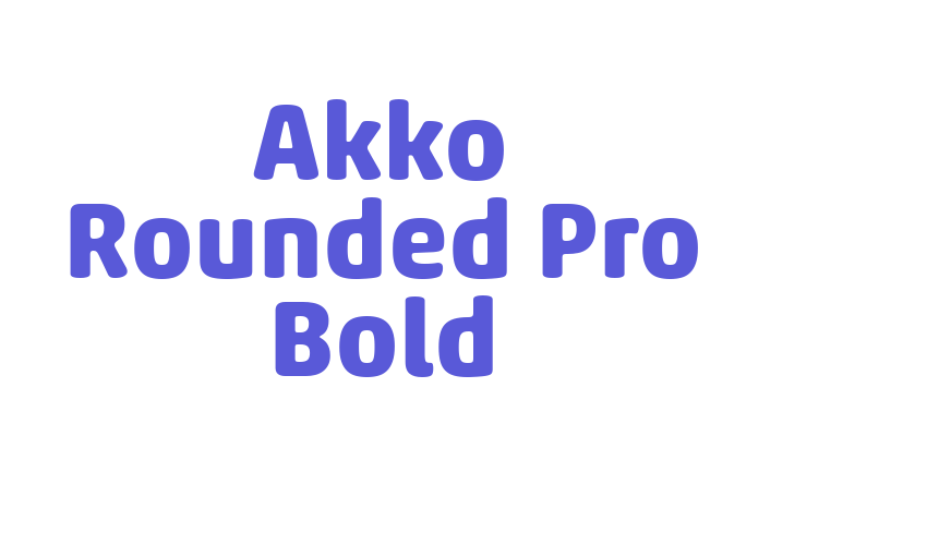 Akko Rounded Pro Bold Font