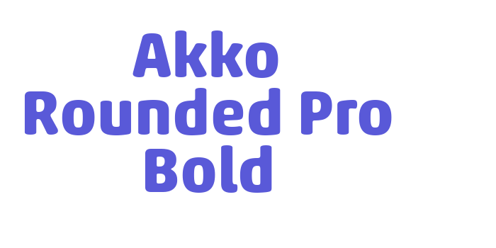 Akko Rounded Pro Bold Font Download