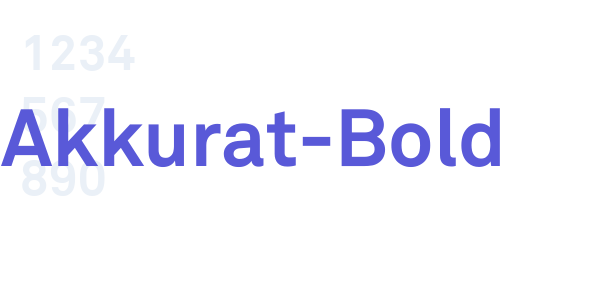 Akkurat-Bold font free