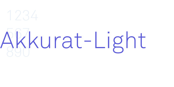 Akkurat-Light font free