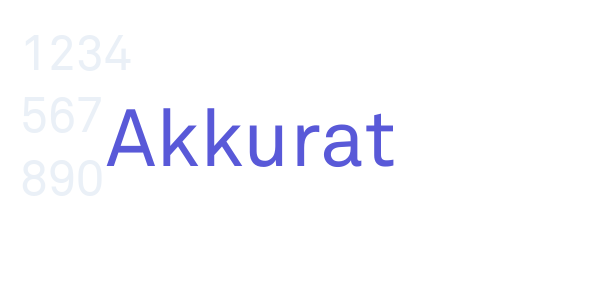 Akkurat font free