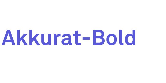 Akkurat-Bold Font Download