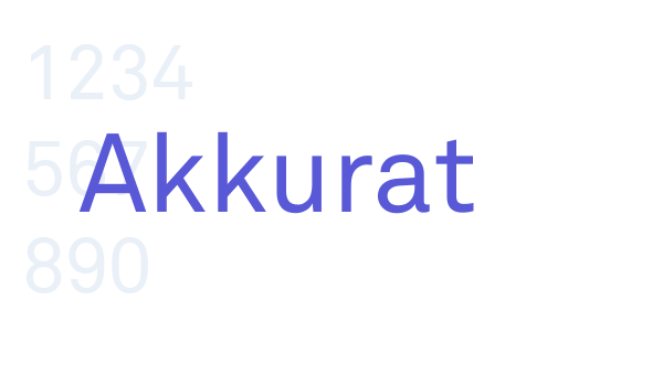 Akkurat font free