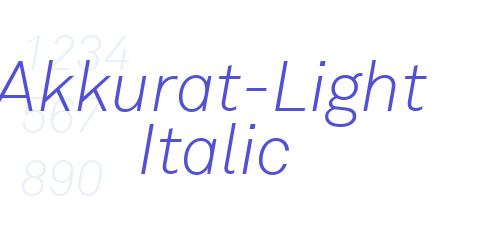 Akkurat-Light Italic