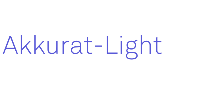 Akkurat-Light Font Download