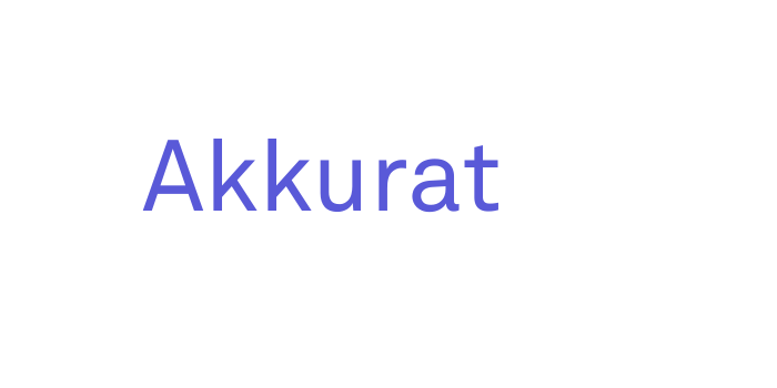 Akkurat Font Download