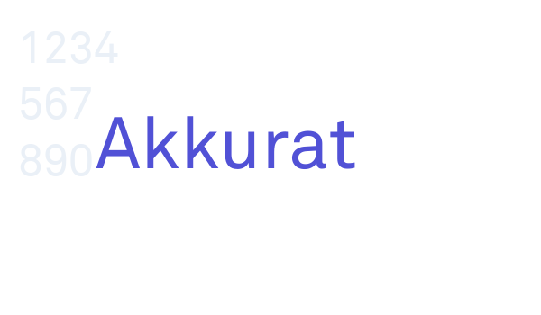 Akkurat font download