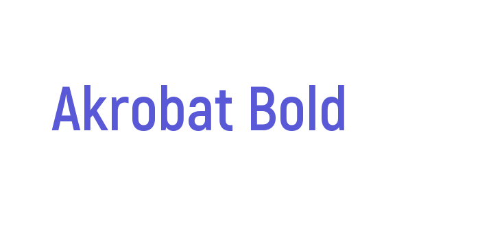 Akrobat Bold Font Download