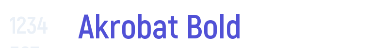Akrobat Bold-font