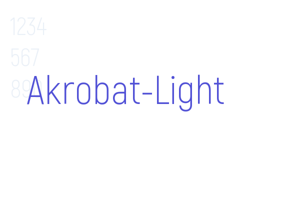 Akrobat-Light Font Download