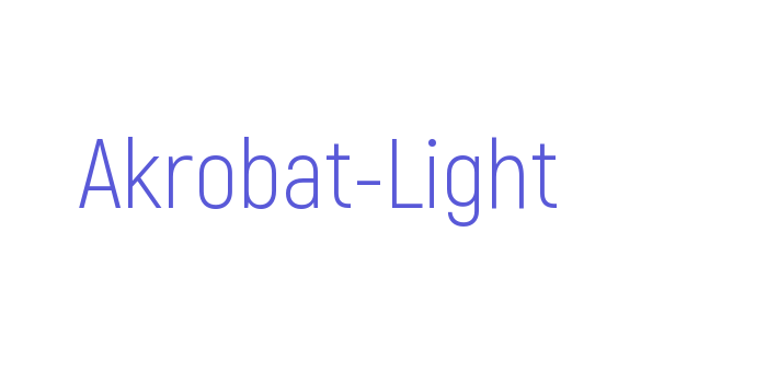 Akrobat-Light Font Download