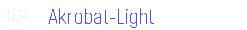 Akrobat-Light-font