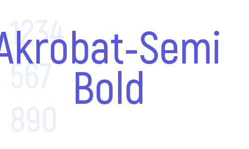 Akrobat-Semi Bold Font