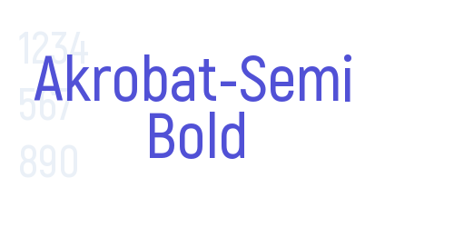 Akrobat-Semi Bold