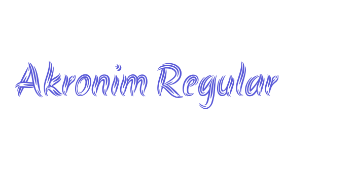 Akronim Regular Font Download