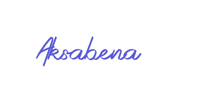 Aksabena Font