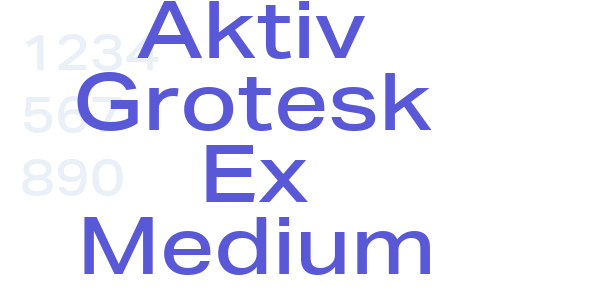 Aktiv Grotesk Ex Medium font