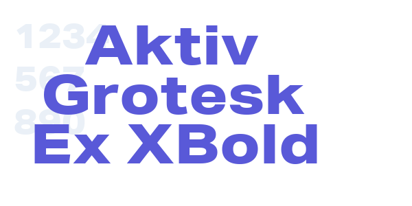 Aktiv Grotesk Ex XBold font