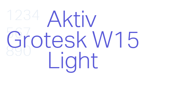 Aktiv Grotesk W15 Light font free