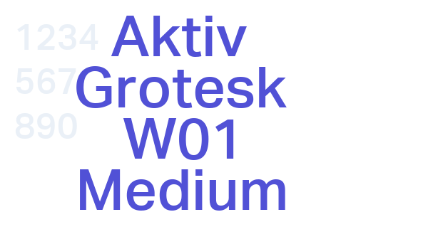 Aktiv Grotesk W01 Medium font download