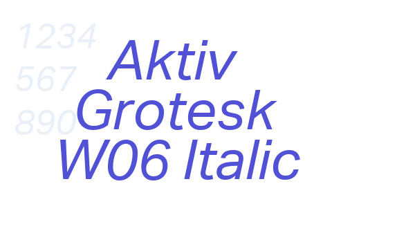 Aktiv Grotesk W06 Italic font download