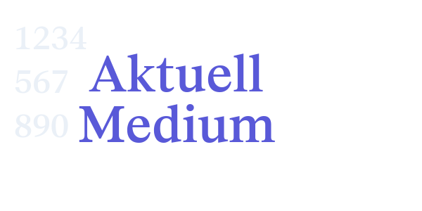 Aktuell Medium font free