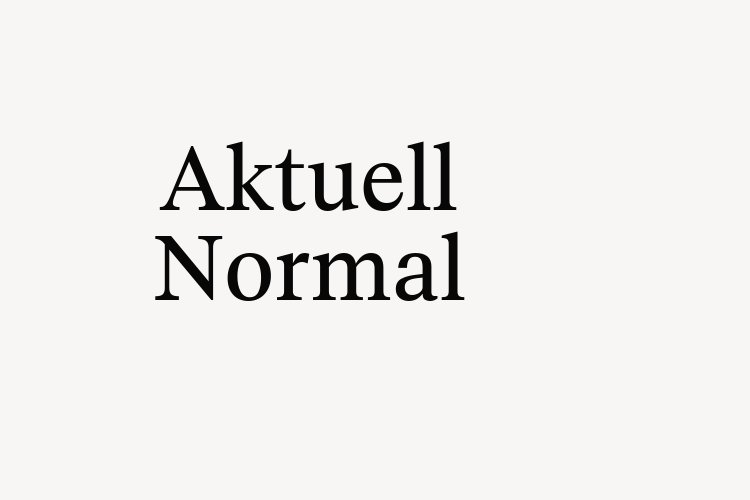 Aktuell Normal font download