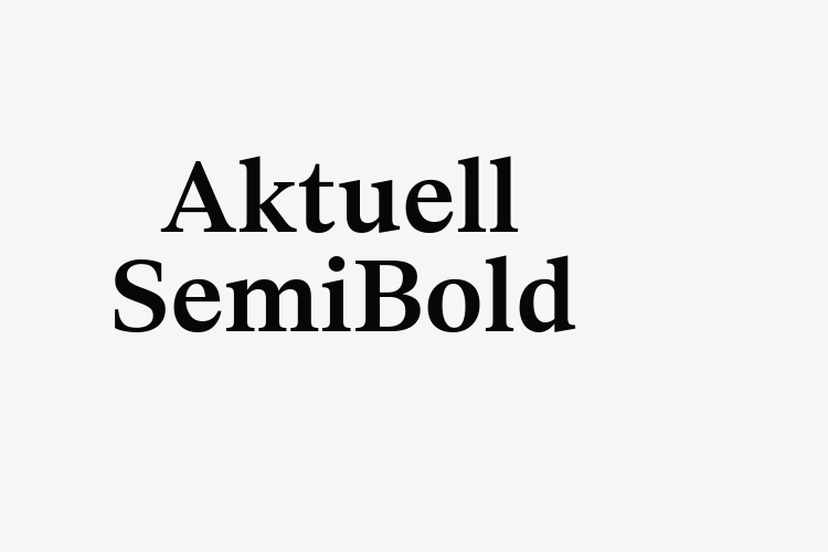 Aktuell SemiBold font download