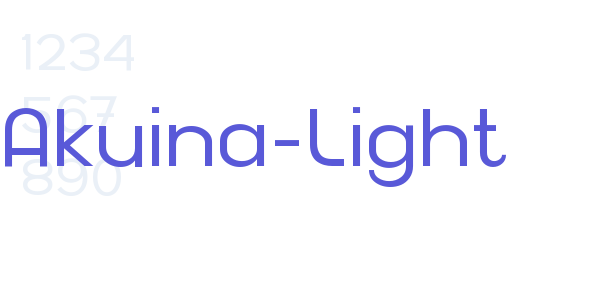 Akuina-Light font