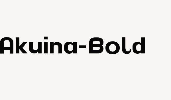 Akuina-Bold Font