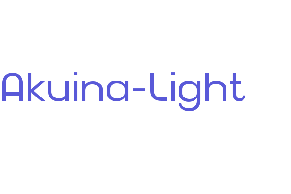 Akuina-Light Font